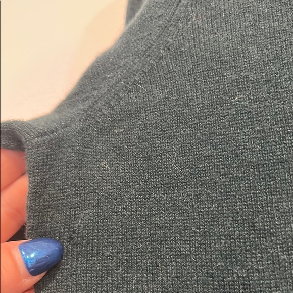 ANTONIO MELANI Dark Green V-Neck Sweater cashmere pullover medium - Picture 4 of 10